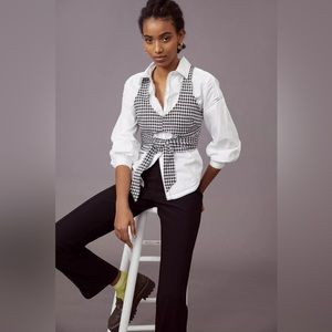 Maeve Cut-Out Cropped Gingham Tank